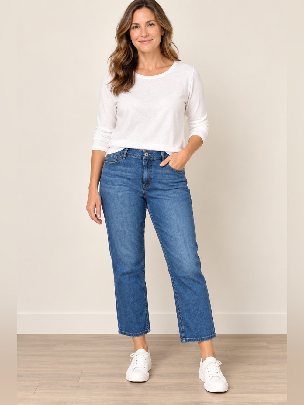 J Jill jeans authentic fit crop stretch size 12